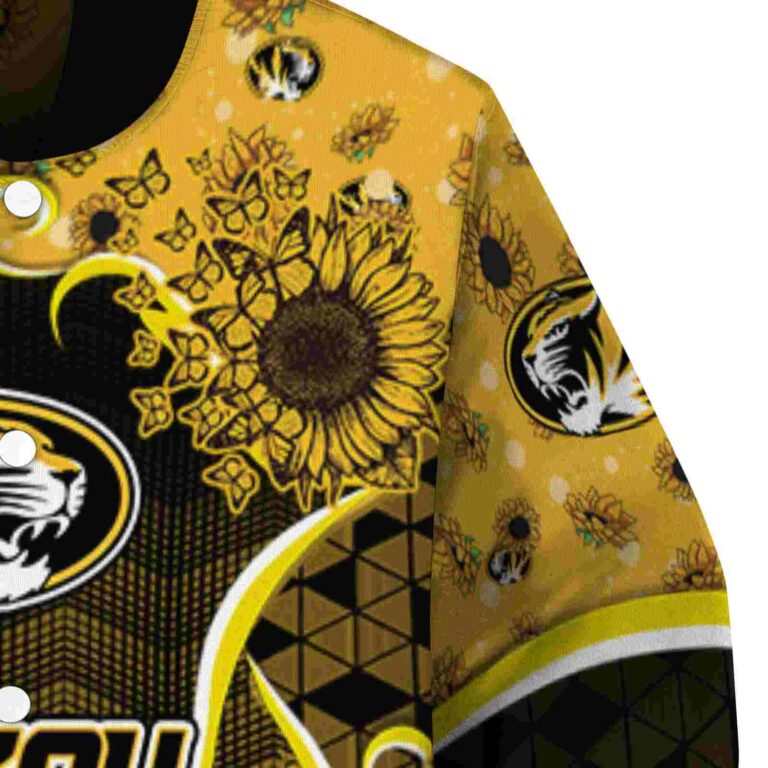 missouri tigers sunflower bloom black yellow jacket premium grade