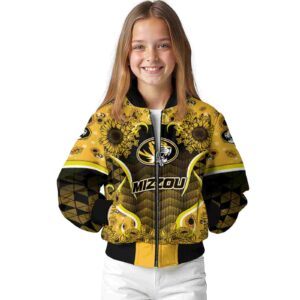missouri tigers sunflower bloom black yellow jacket top rated
