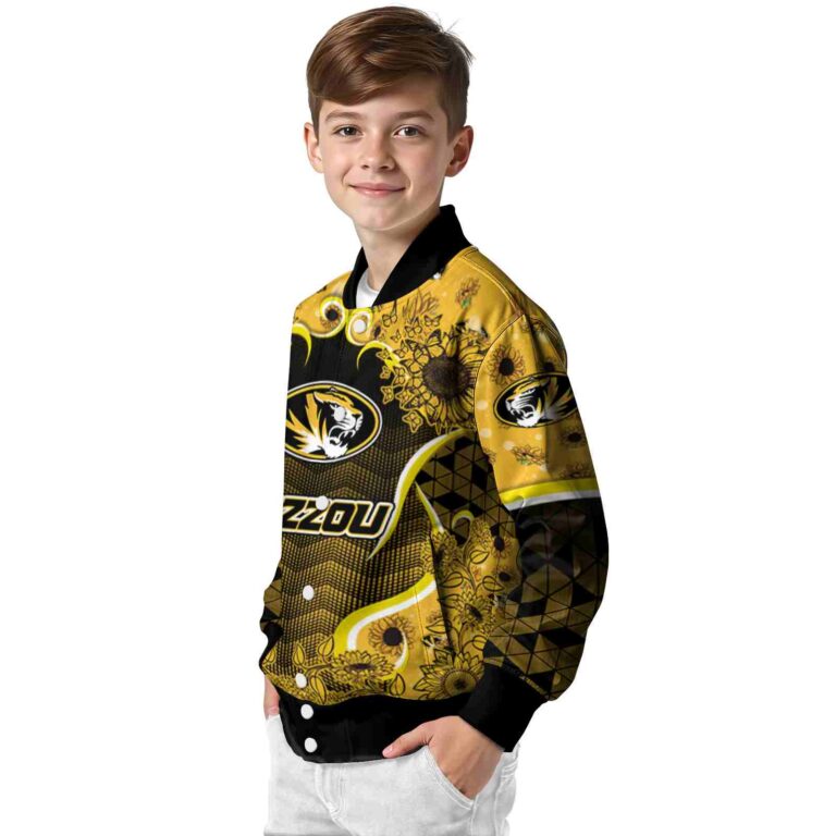 missouri tigers sunflower bloom black yellow jacket trendy
