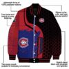 montreal canadiens hexagonal pattern red black jacket new arrival