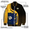 nashville predators hexagonal pattern gold black jacket new arrival
