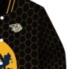nashville predators hexagonal pattern gold black jacket premium grade