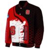 nc state wolfpack hexagonal pattern red black jacket best selling