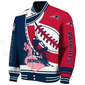 new england patriots baseball stitching red white jacket best selling