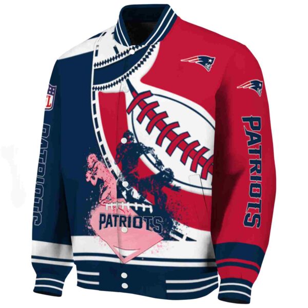 new england patriots baseball stitching red white jacket best selling