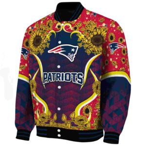 new england patriots sunflower bloom blue yellow jacket best selling