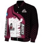 new mexico state aggies hexagonal pattern crimson black jacket best selling