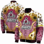 new mexico state aggies sunflower bloom crimson yellow jacket best selling