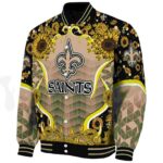 new orleans saints sunflower bloom gold yellow jacket best selling