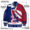 new york giants baseball stitching red white jacket new arrival