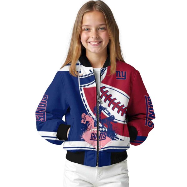 new york giants baseball stitching red white jacket top rated
