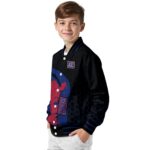 new york giants hexagonal pattern blue black jacket best selling