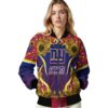 new york giants sunflower bloom blue yellow jacket latest model