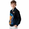 new york knicks hexagonal pattern blue black jacket trendy