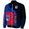 new york rangers hexagonal pattern blue black jacket best selling