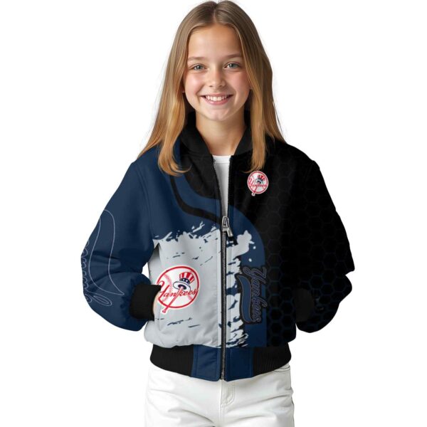 new york yankees hexagonal pattern navy black jacket top rated
