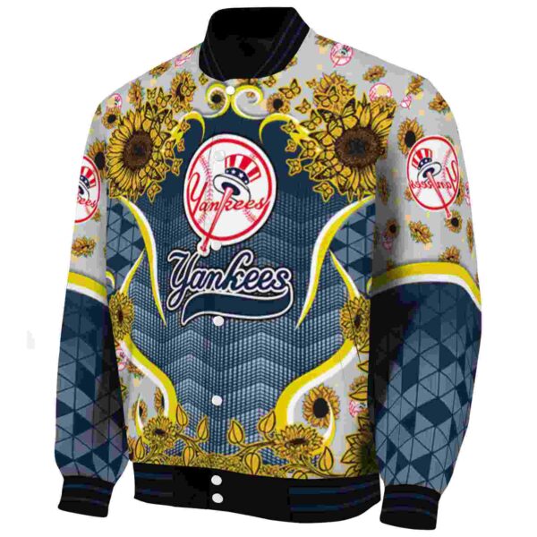 new york yankees sunflower bloom navy yellow jacket best selling