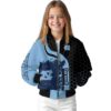 north carolina tar heels hexagonal pattern light blue black jacket top rated