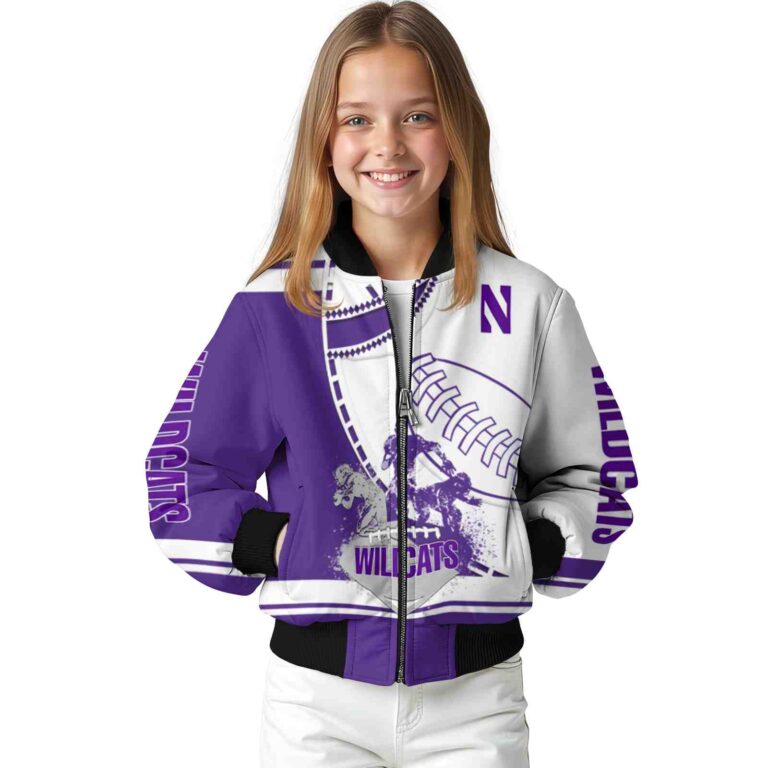 northwestern wildcats baseball stitching white jacket top rated