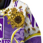 northwestern wildcats sunflower bloom purple yellow jacket best selling