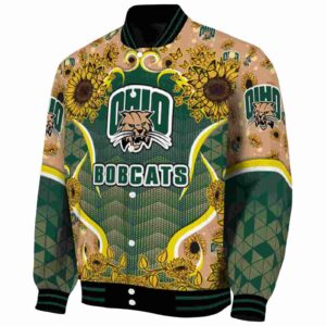 ohio bobcats sunflower bloom green yellow jacket best selling