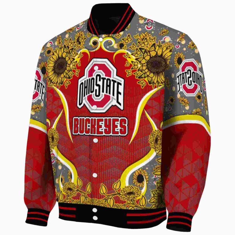 ohio state buckeyes sunflower bloom scarlet yellow jacket best selling