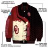 oklahoma sooners hexagonal pattern crimson black jacket new arrival
