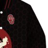oklahoma sooners hexagonal pattern crimson black jacket premium grade