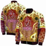 oklahoma sooners sunflower bloom crimson yellow jacket best selling