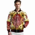 oklahoma sooners sunflower bloom crimson yellow jacket best selling