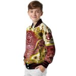 oklahoma sooners sunflower bloom crimson yellow jacket best selling
