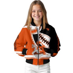 oregon state beavers baseball stitching black white jacket top rated