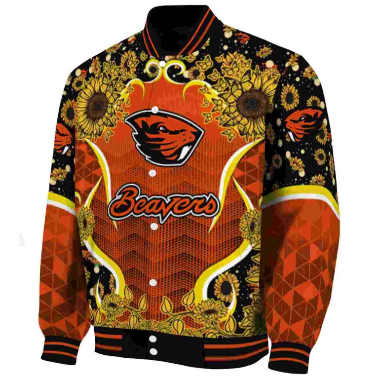 oregon state beavers sunflower bloom orange yellow jacket best selling