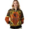 oregon state beavers sunflower bloom orange yellow jacket latest model