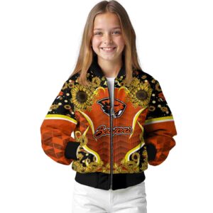 oregon state beavers sunflower bloom orange yellow jacket top rated