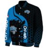 orlando magic hexagonal pattern blue black jacket best selling