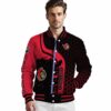 ottawa senators hexagonal pattern red black jacket high quality
