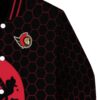 ottawa senators hexagonal pattern red black jacket premium grade