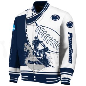 penn state nittany lions baseball stitching white jacket best selling