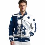 penn state nittany lions baseball stitching white jacket best selling