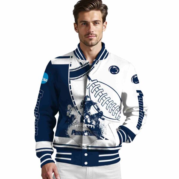penn state nittany lions baseball stitching white jacket high quality