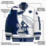 penn state nittany lions baseball stitching white jacket best selling