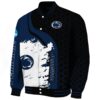 penn state nittany lions hexagonal pattern blue black jacket best selling