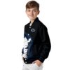 penn state nittany lions hexagonal pattern blue black jacket trendy