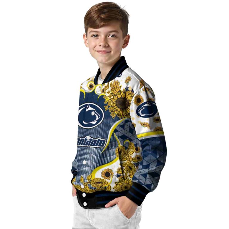 penn state nittany lions sunflower bloom blue yellow jacket trendy