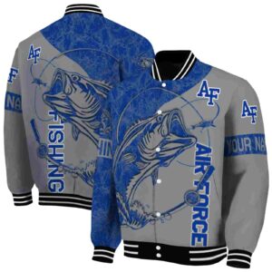 personalized air force falcons fishing rod grey jacket fashion forward