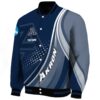 personalized akron zips wave patterns blue jacket best selling