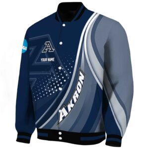 personalized akron zips wave patterns blue jacket best selling