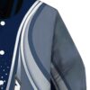 personalized akron zips wave patterns blue jacket premium grade