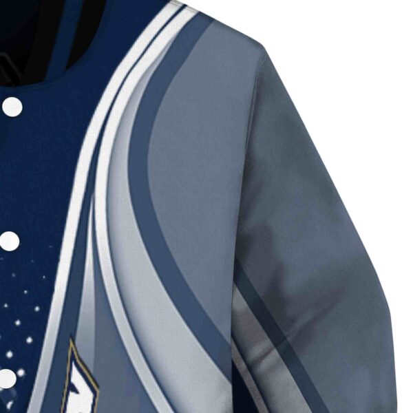 personalized akron zips wave patterns blue jacket premium grade